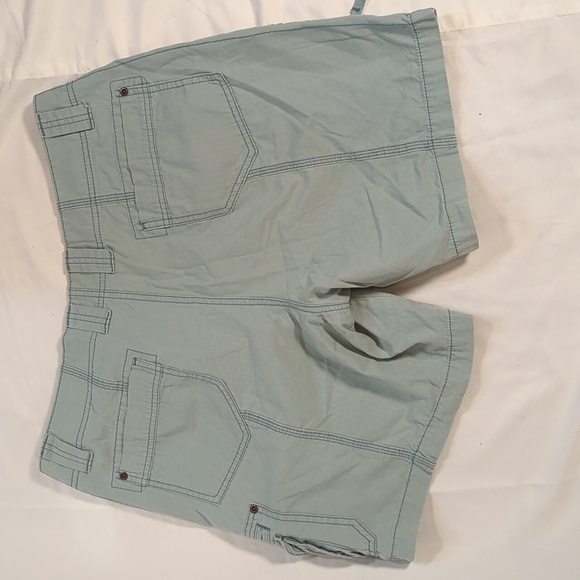 Eddie Bauer Sz 14P shorts green cargo shorts - Picture 7 of 10